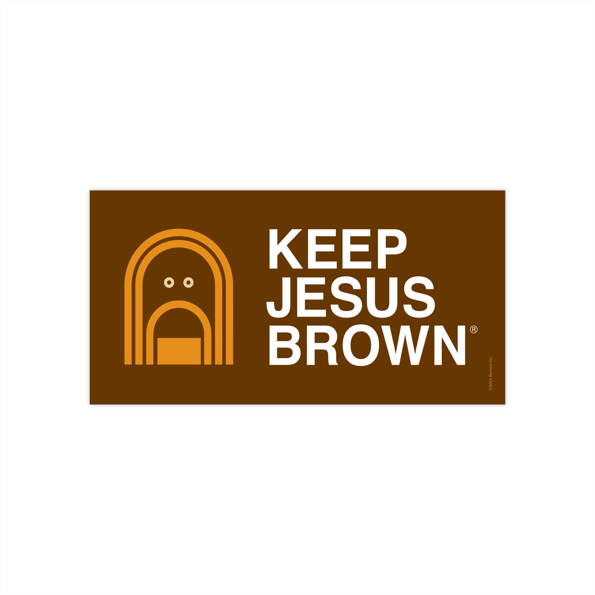 Keep Jesus Brown Bumper Sticker