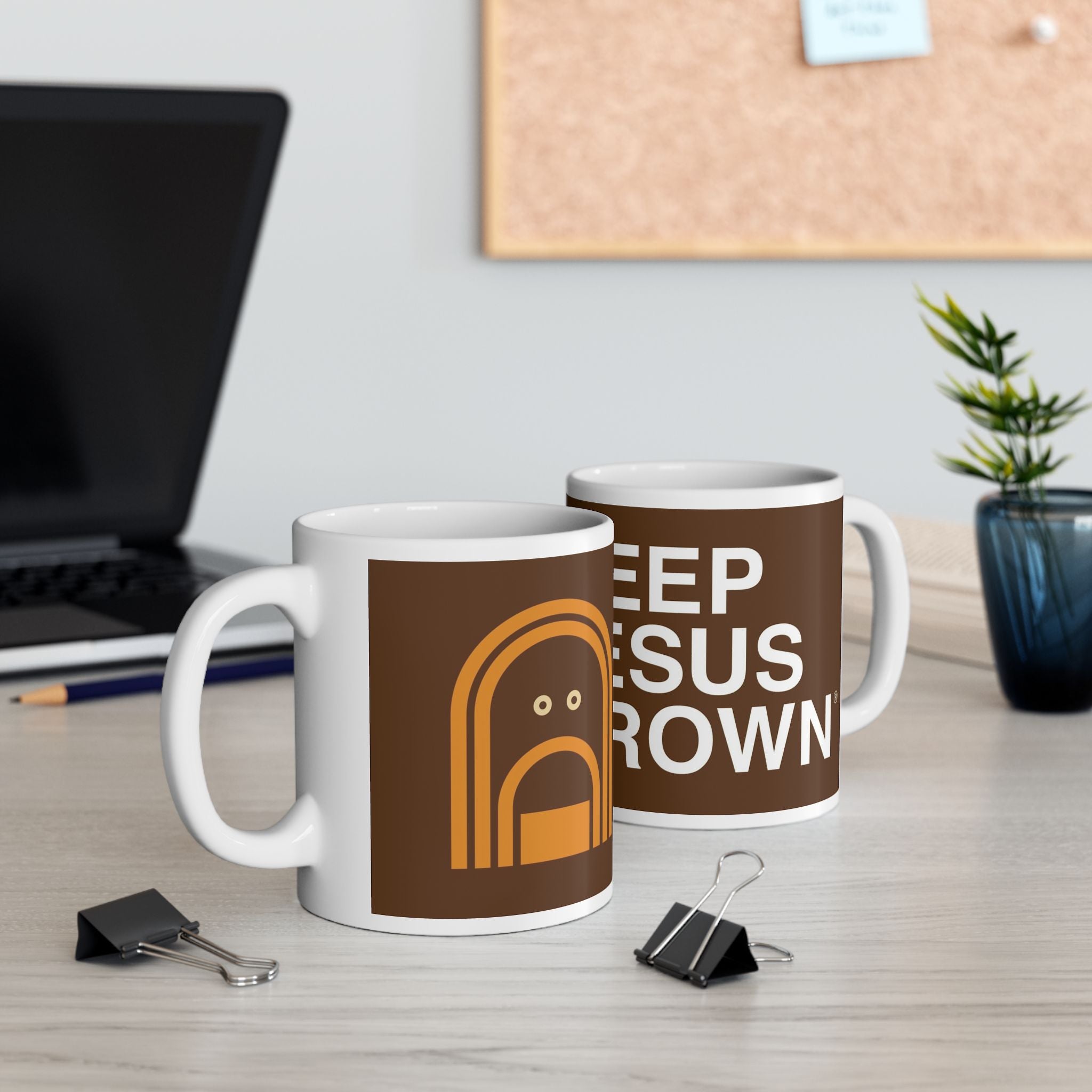BrownJesus Ceramic Coffee Mug