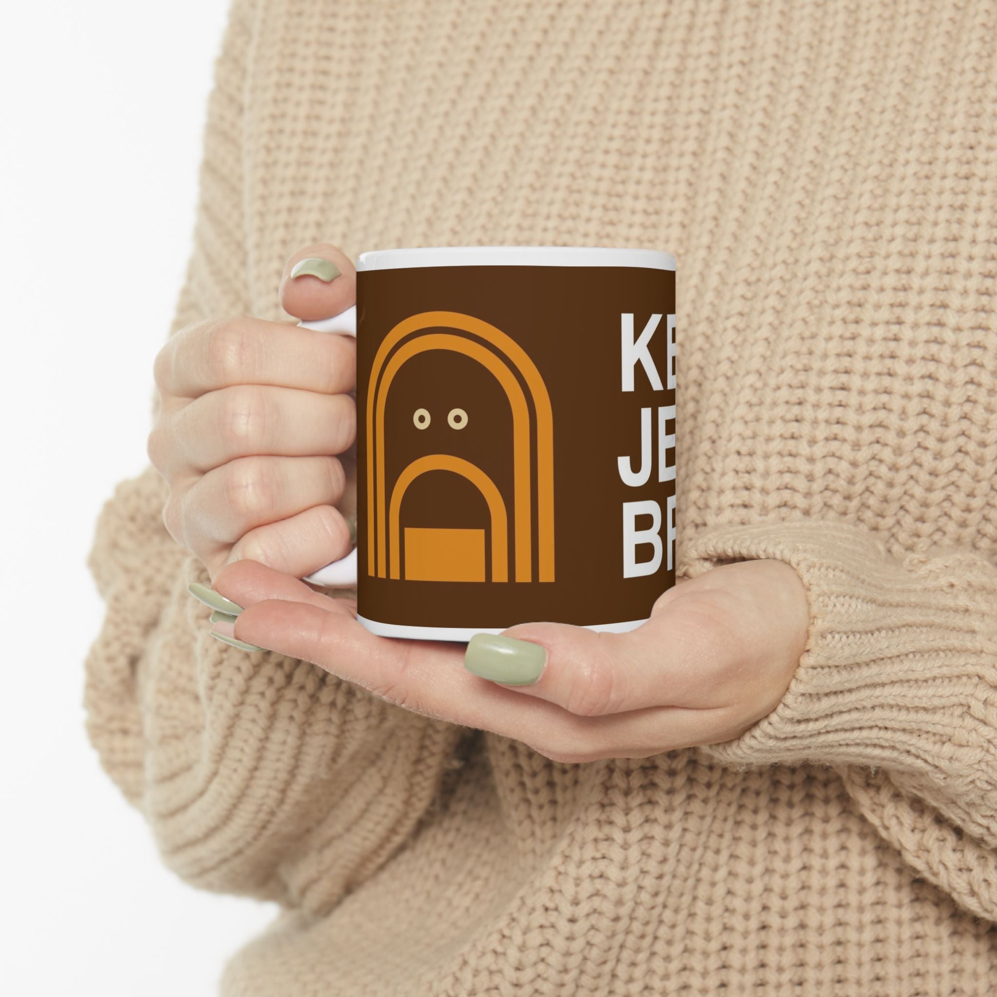 BrownJesus Ceramic Coffee Mug