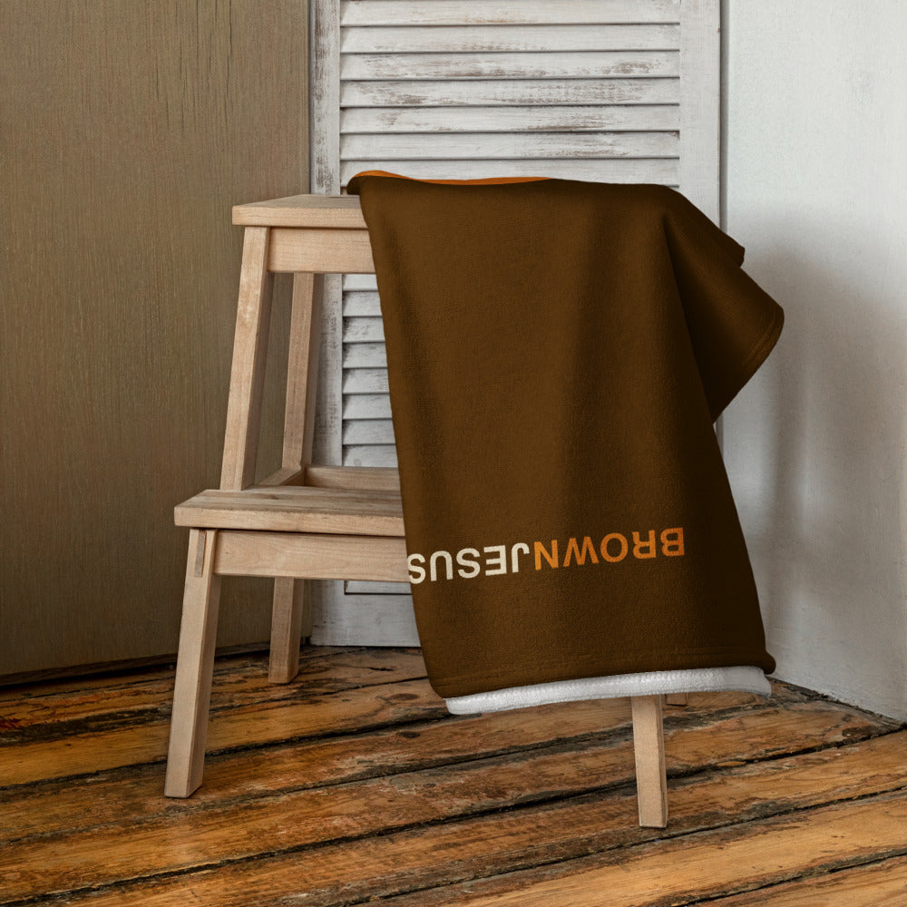 BrownJesus Beach Towel