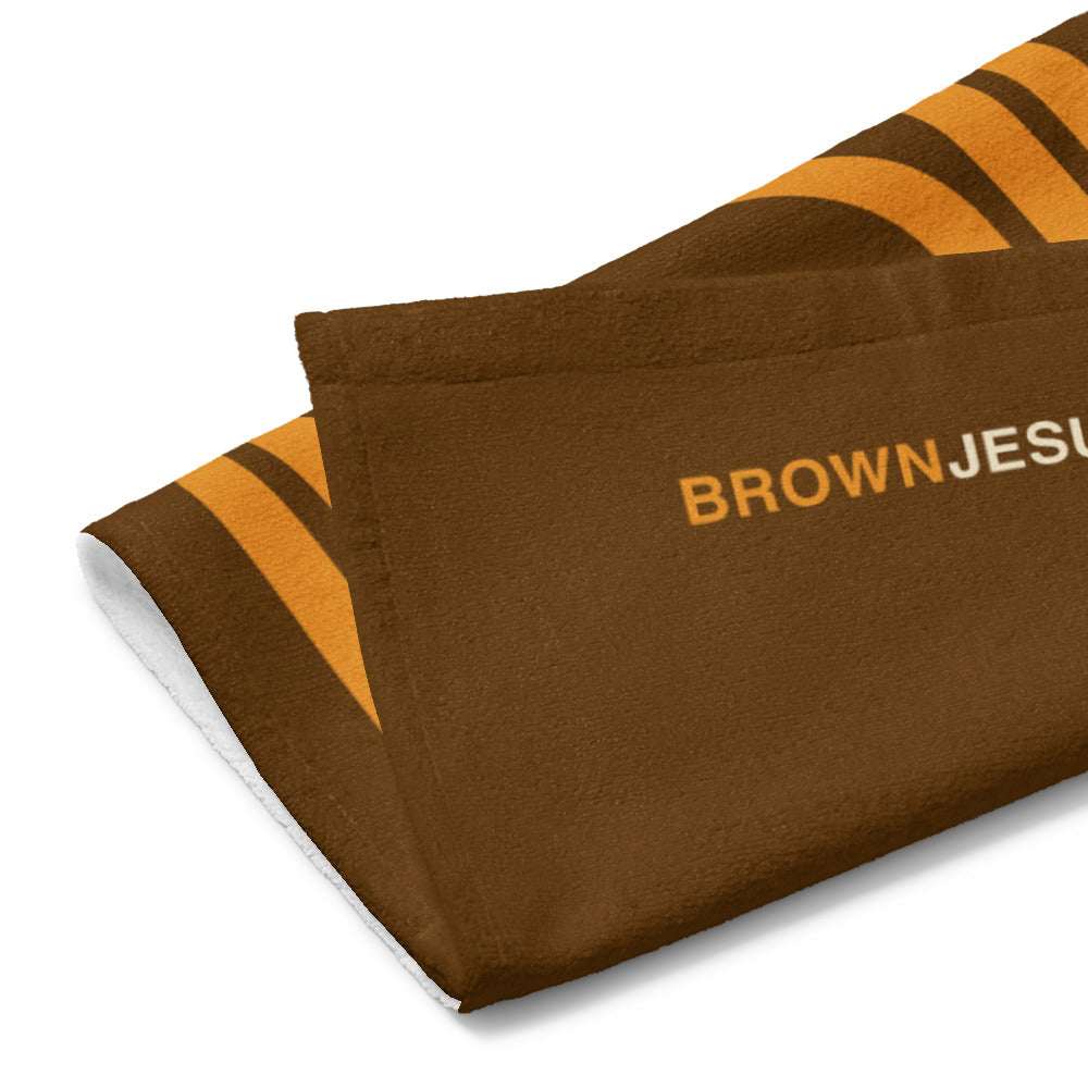 BrownJesus Face Towel